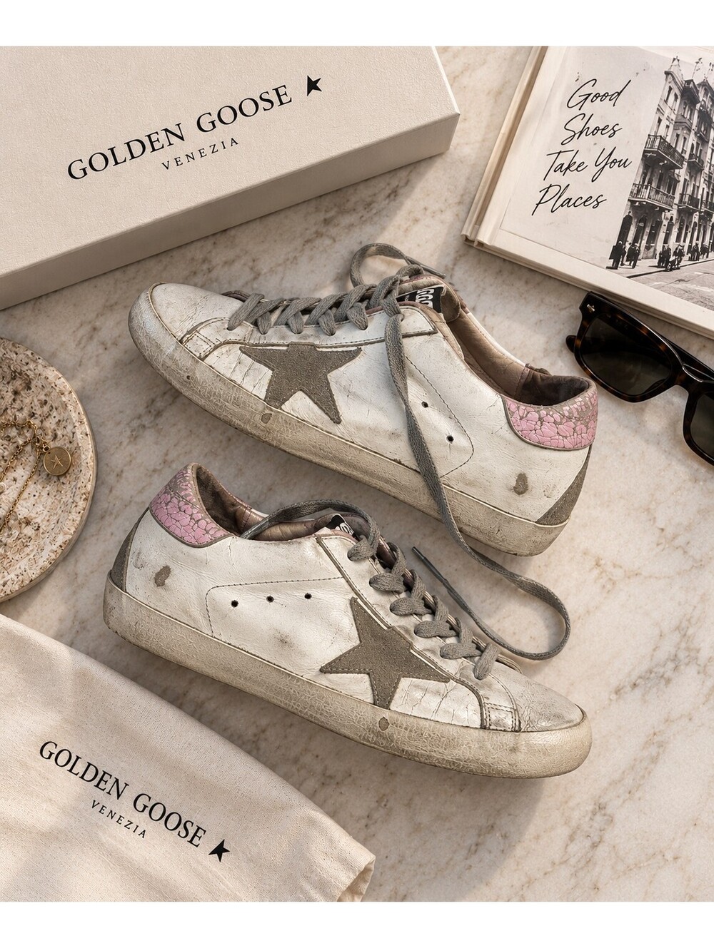 Golden Goose Superstar Sneakers - Size 36